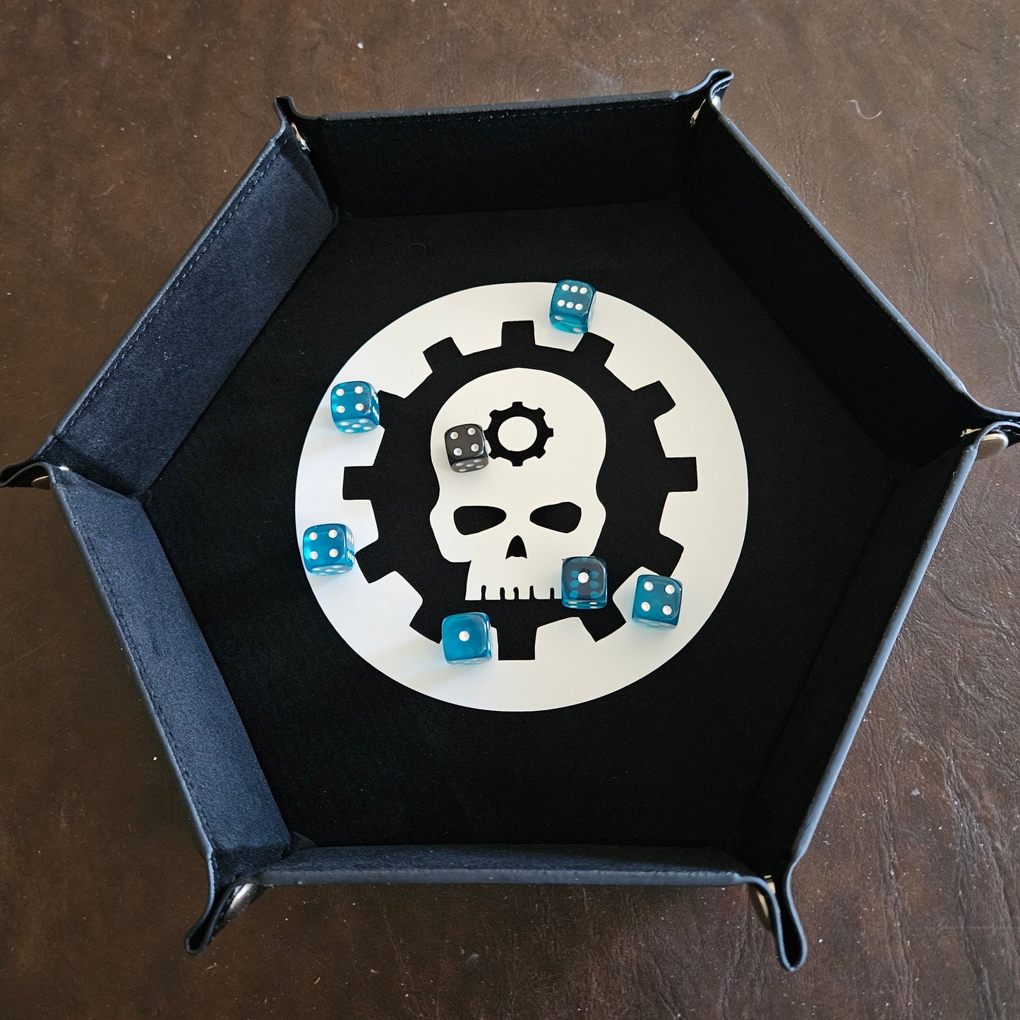 Gear and Skull Dice Tray