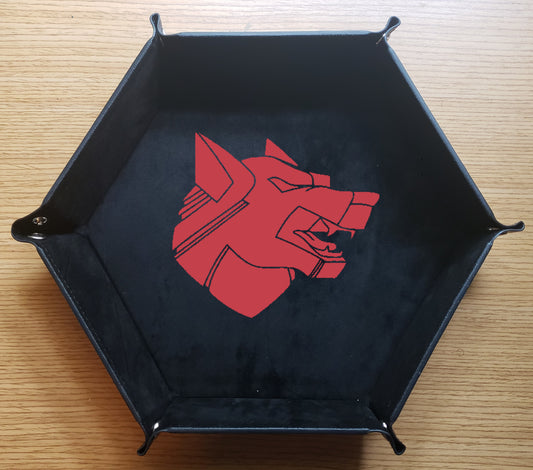 Dice Tray - Clan Wolf Inspired Faction Symbol for BattleTech