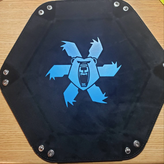 Dice Tray - Clan Ghost Bear Inspired Faction Symbol for BattleTech
