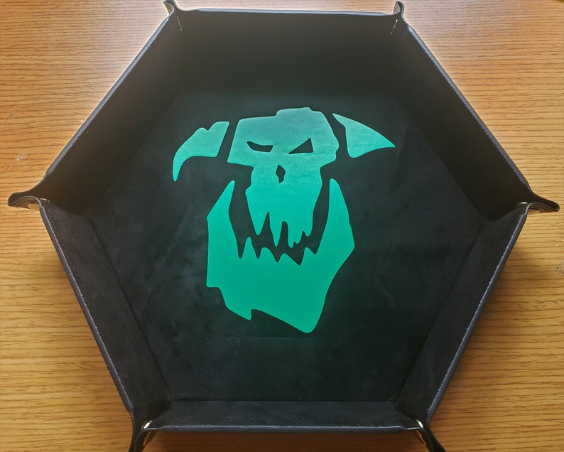 Dice Tray - Orc Inspired - Folding Hexagon Shaped