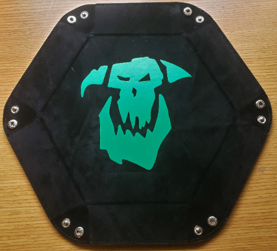 Dice Tray - Orc Inspired - Folding Hexagon Shaped